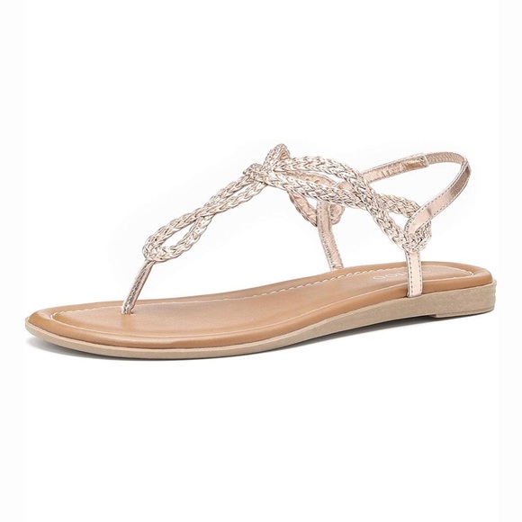 TIHOO | Shoes | Rose Gold Braided 